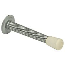 1" Flexible Door Stop, Bright Nickel