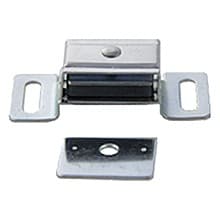 Regular Aluminum Magnetic Catch with Plate/Screws Poly Bagged