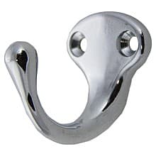 Vertical Single Coat Hook, Polished Chrome