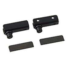 Glass Door Hinge with Metal Screw, Black