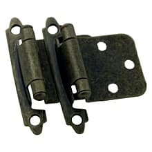 Flush Hinge with Screw/Pad, Self-Closing, Reatil Pack