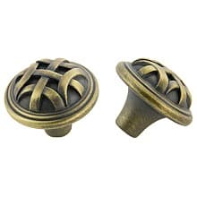 32mm Traditional Braided Round Knob