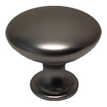 30mm Diecast Round Knob, Dark Pewter