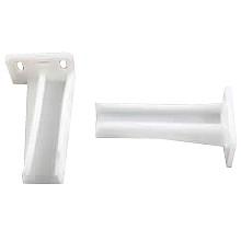 Left-Hand Bracket for JI4000 Slides, Rear-Mount, White, 3