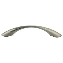 96mm Residential Arch Deco Pull, Satin Nickel