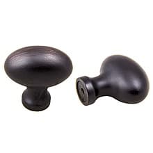 1-1/2" Oval Knob, Oil Brushed Bronze