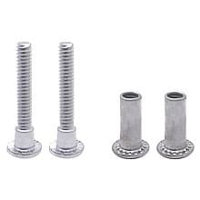 1-1/4" Screw Pack for Strike Keeper/Hinge, Chrome Plated