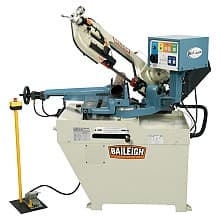 Baileigh BS-260SA 1.5 HP Semi-Auto Band Saw, 1 Phase/110V/220V