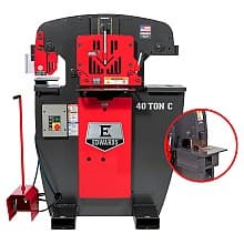 Edwards 40151012 2 HP 40 Ton C Ironworker with Coper Notcher, 1 Phase/115V