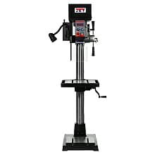 Jet Tools JDPE-20EVS-PDF 20" 2 HP EVS Drill Press with Power Downfeed/Step Pulley, 1 Phase/115V