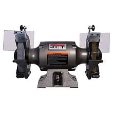 Jet Tools JBG-8W 1 HP Shop Grinder with Grinding Wheel/Wire Wheel, 1 Phase/115V