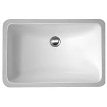 A-309 Acrylic Undermount Single Bowl Vanity Sink, 21" x 14" x 5-3/4