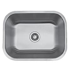 BC-2318 Stainless Steel Under Mount 18G Single Bowl Kitchen Sink, 23" x 17-3/4" x 9