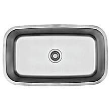 BC-3018 Stainless Steel Undermount 18G Large Single Bowl Kitchen Sink, 31-1/2" x 18-1/2" x 9-1/2