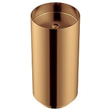 Cinox CCP100 Stainless Steel Free-Standing Round Pedestal Sink, 15" x 15" x 32-5/8"