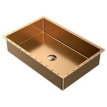 Cinox Stainless Steel Undermount Rectangular Bathroom Sink, 21-5/8" x 15" x 5-1/2"
