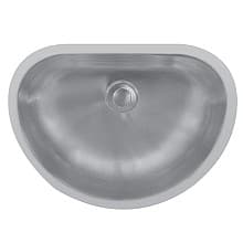 Edge 300 Stainless Steel Under Mount 18G Single Bowl Vanity Sink, 17-7/8" x 14-5/8" x 5-3/4