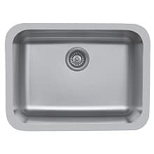 Edge 300 Stainless Steel Under Mount 18G Single Bowl Kitchen Sink, 24-1/8" x 18-1/8" x 9