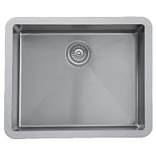 Edge 400 Stainless Steel Under Mount 18G Single Bowl Kitchen Sink, 24-1/4" x 18-1/4" x 9