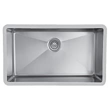 Edge 400 Stainless Steel Under Mount 18G Single Bowl Kitchen Sink, 32" x 18-1/4" x 9