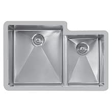 Edge 500 Stainless Steel Undermount 18G Double Bowl Kitchen Sink, 32" x 21-1/2" x 9