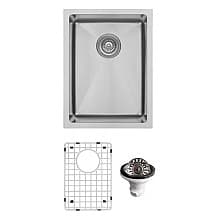 EL-71 Stainless Steel Undermount 16G Single Bowl Bar/Prep Sink Kit, 15" x 20" x 10