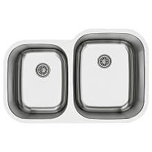 Profile Stainless Steel Undermount 18G Small/Large Bowl Kitchen Sink, 31-1/2" x 20-1/2" x 8-1/2" (40/Box)