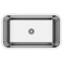 Profile Stainless Steel Undermount 18G Extra Large Single Bowl Kitchen Sink, 30" x 18" x 9" (40/Box)