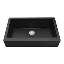 QAR-740 Quartz Undermount Extra Large Single Bowl Kitchen Sink, 34" x 21-1/4" x 9