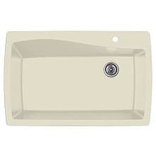 QT-722 Quartz Undermount Extra Large Single Bowl Kitchen Sink, 34" x 22" x 9