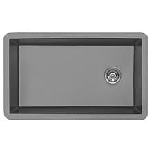 QU-670 Quartz Under Mount Extra Large Single Bowl Kitchen Sink, 31-5/8" x 19-1/8" x 9