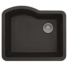QU-671 Quartz Under Mount Single Bowl Kitchen Sink, 24" x 21" x 9