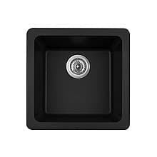 QU-690 Quartz Undermount Single Bowl Bar/Prep Sink, 16-5/8" x 16-5/8" x 8-1/4
