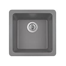 QU-690 Quartz Undermount Single Bowl Bar/Prep Sink, 16-5/8" x 16-5/8" x 8-1/4