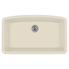 QU-712 Quartz Under Mount Extra Large Single Bowl Kitchen Sink, 32-1/2" x 19-1/2" x 9