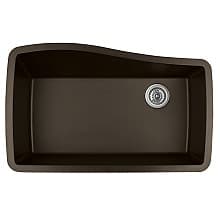 QU-722 Quartz Undermount Extra Large Single Bowl Kitchen Sink, 33-1/2" x 21" x 9"
