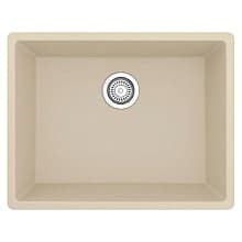 QU-820 Quartz Undermount Single Bowl Kitchen Sink, 24-3/8" x 19-1/8" x 9"