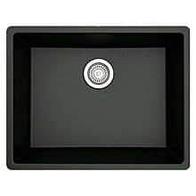 QU-820 Quartz Undermount Single Bowl Kitchen Sink, 24-3/8" x 19-1/8" x 9"