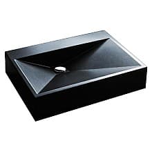 Sternhagen Vessel Mount Single Bowl Bathroom Sink, 24-1/4" x 17-1/2" x 5-1/8"