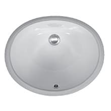 Undermount Single Bowl Vanity Sink, 17" x 14" x 6