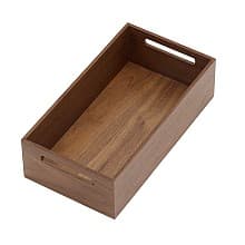 6-7/8" StraightLine Box with Grip Holes, Walnut