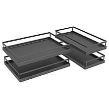 MagicCorner Tray, Chrome/White (2/piece)
