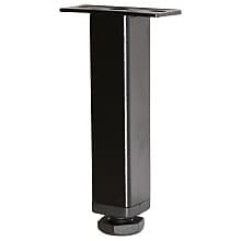 Youk 4" Steel Adjustable Foot, Jet Black
