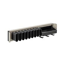2-41/64&quot; CONERO Static Closet Belt/Tie Rack with Bowl, 17-23/32&quot; Depth