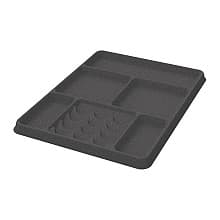 8-25/32" CONERO Flock Tray/Jewelry/Ring Bowl, Anthracite, 11-39/64" Depth