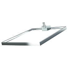 LAVIDO 21-5/8" Shelf Arena Select with Glass Rail for StraightLine, Chrome/White (4/Piece)