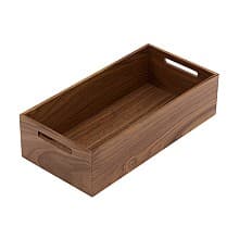 8-3/8&quot; StraightLine Wooden Box with Grip Holes