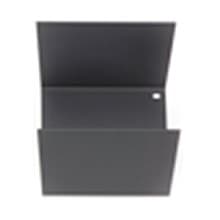 3-5/8&quot; StraightLine Flat/U-Shaped Metal Divider, Graphite Black