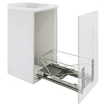 15-1/2" Wide Single Pull Out Frame Only, Chrome (16/Units)