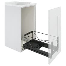 15-1/2" Wide Single Pull Out Frame Only, Anthracite (16/Units)